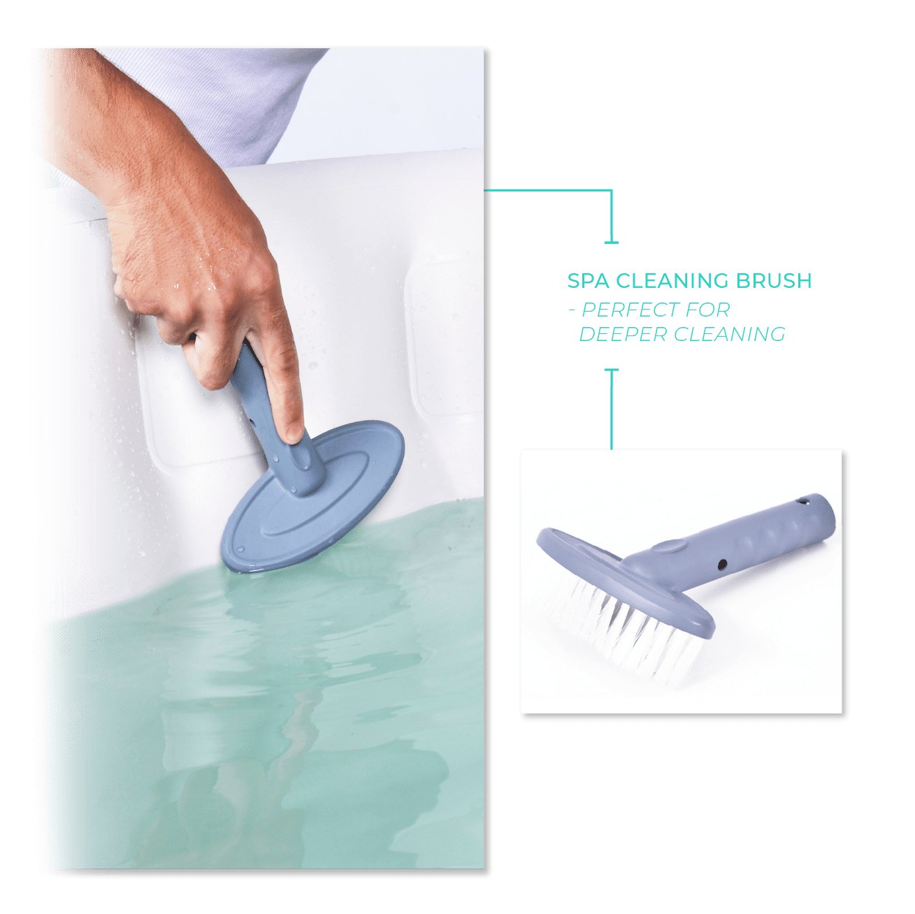 3-in-1 Cleaning Kit | Cleaning Mitt, Net & Brush Cleaning & Maintenance Wave Spas