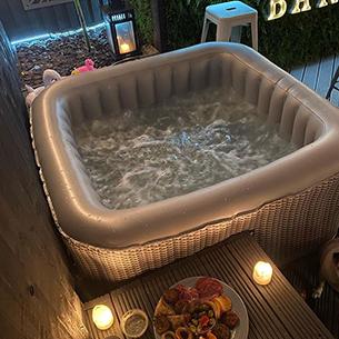 Wave Spa Pacific Rattan 4 Person External Liner - Body Replacement - Hot Tub Liner - Wave Spas USA