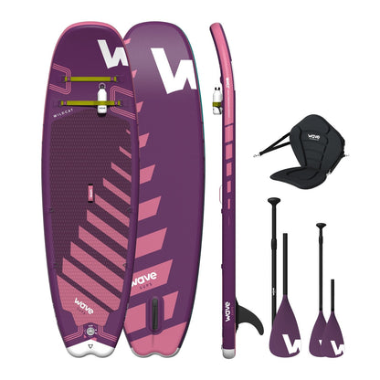 Wildcat SUP & Kayak | Inflatable Stand-Up Paddleboard | Kids SUP Package | 8.6ft Paddleboards Wave Sups Purple 8'6ft | 260x75x10cm (102x29.5x4")