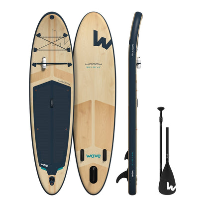 Woody 2.0 SUP | Inflatable Paddleboard | 10'9ft Paddleboards Wave Sups Navy 10'9 | 327x81x15cm