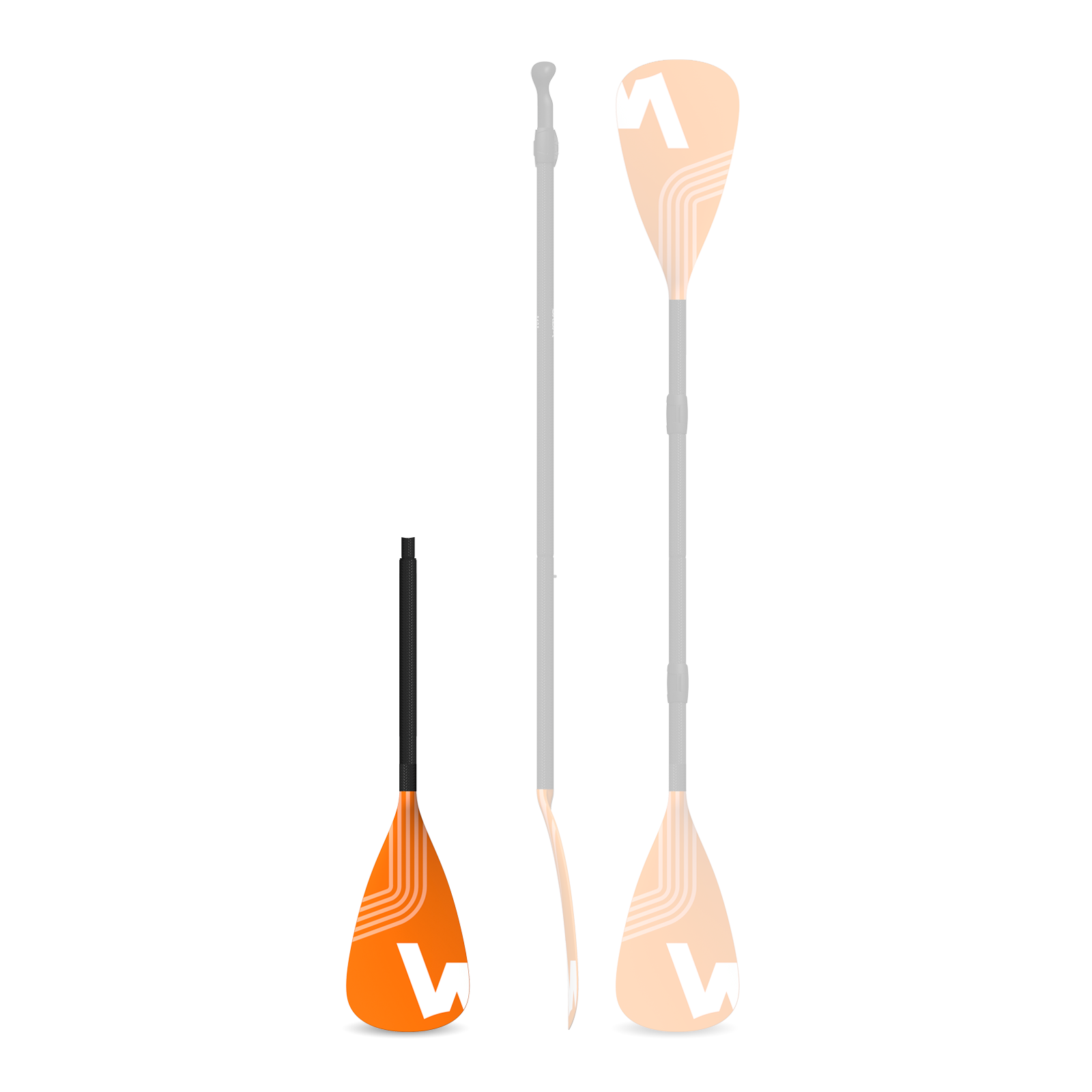 Wave Pro SUP & Kayak Paddle Blade | Lightweight Paddle Blade in Orange - Wave Sups Inflatable Paddle boards