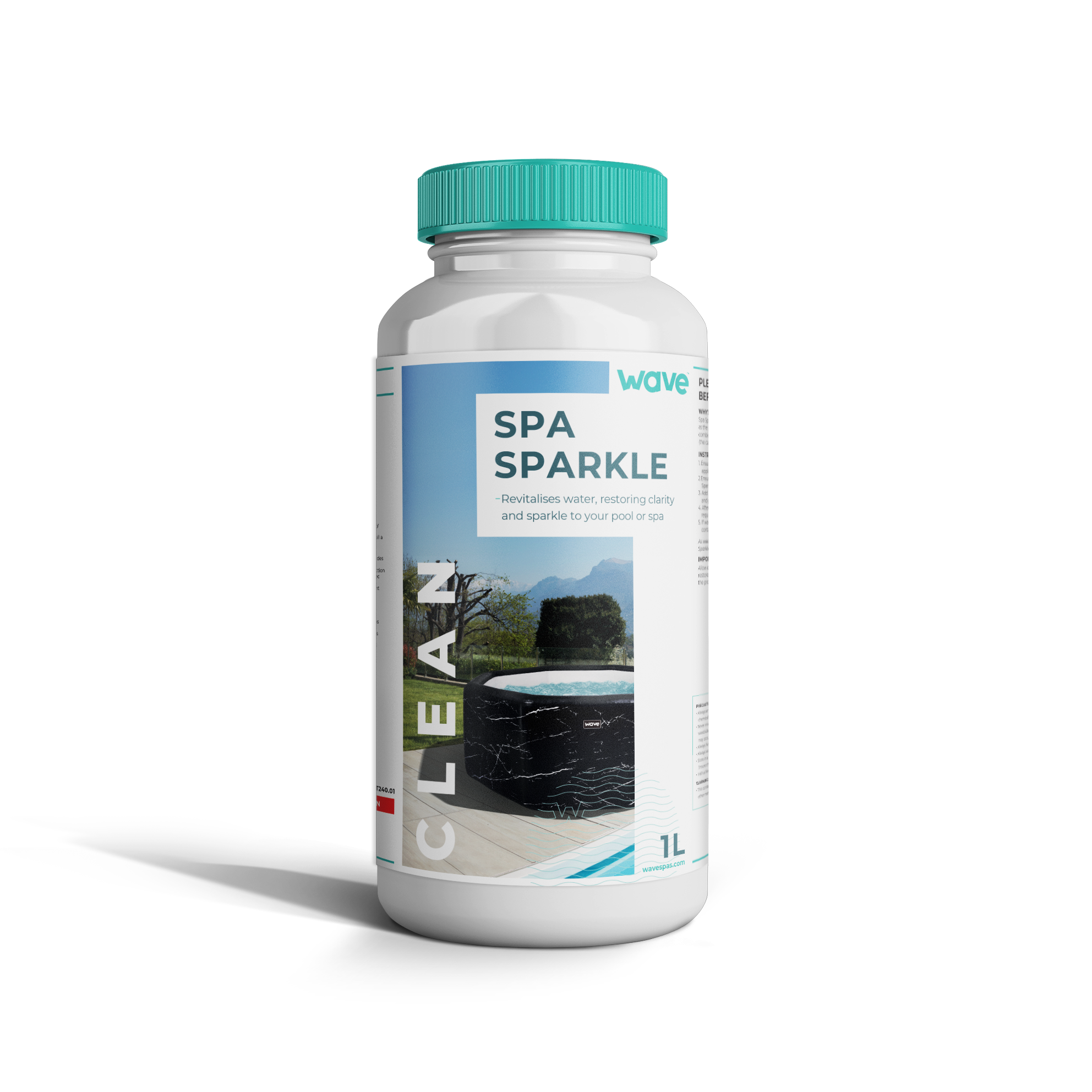 Wave Spa Sparkle Clarifier for Pool or Spa - 1 LITRE - Wave Spas Inflatable, foam Hot Tubs