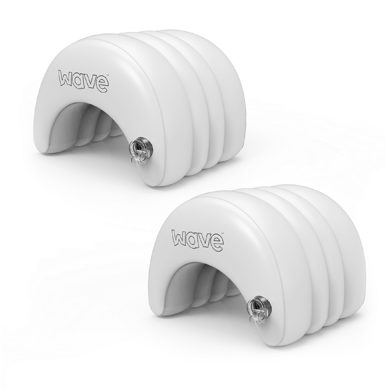 Wave Spa Inflatable Head Rest Pillow, White - 2 pack - Wave Spas Inflatable, foam Hot Tubs