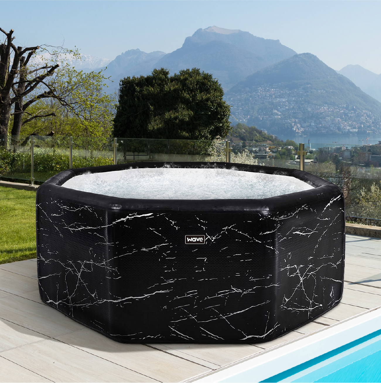 Wave Spa 6 Person Drop Stitch External Liner Body Replacement - Wave Spas Inflatable, foam Hot Tubs